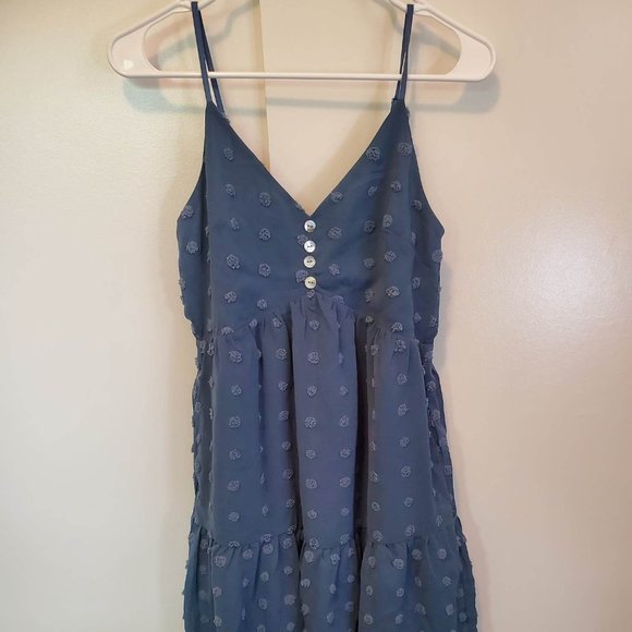 Pink Lily Women's Tank Top Blue Blouse with Spaghetti Straps Size XS - Picture 1 of 6